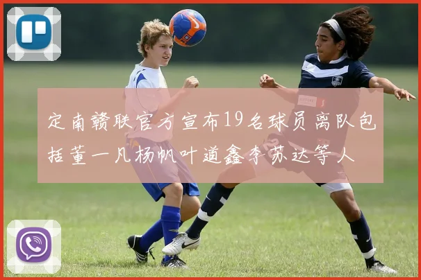 定南赣联官方宣布19名球员离队包括董一凡杨帆叶道鑫李苏达等人